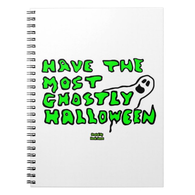 Ghoful Halloween Spiral Foto Notebook Notizblock (Vorderseite)