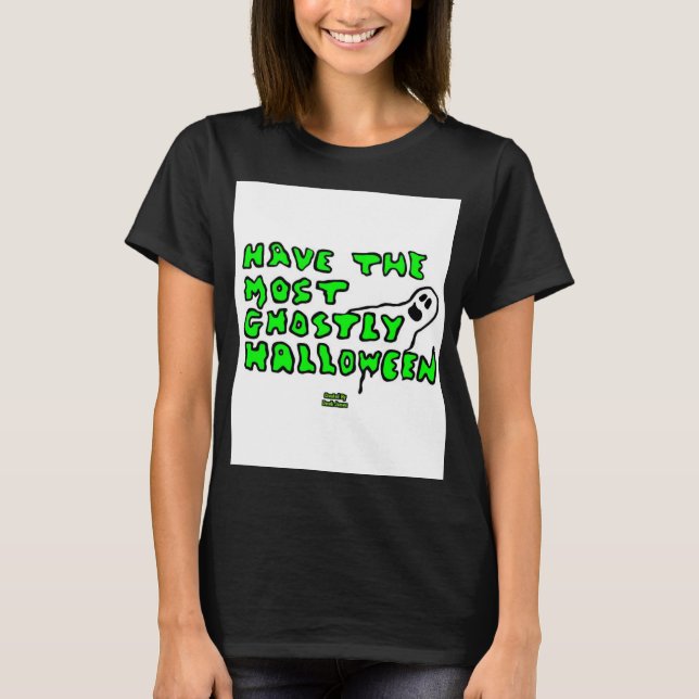 Ghoful Halloween Women's Black Basic T-Shirt (Vorderseite)