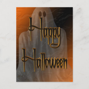 Ghoful Happy Halloween Postcard Postkarte
