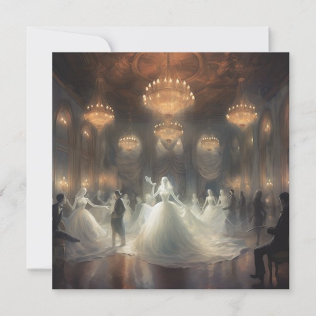 Ghoful Masquerade Ball: Ätherische Masquerade Einladung (Vorderseite)