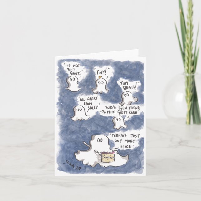 Ghosive Cake Greetings Card Karte (Vorderseite)