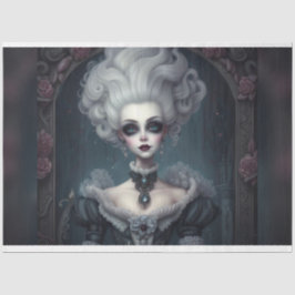 Ghosive Marie Antionette Halloween Decoupage Paper Seidenpapier