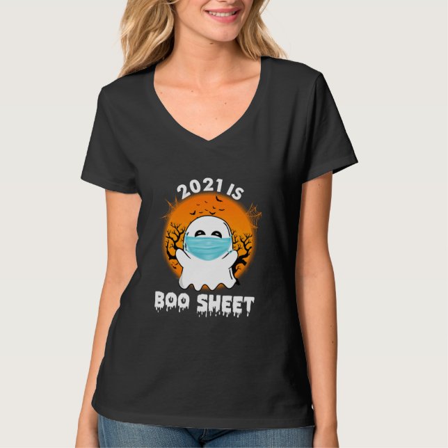 Ghost 2021 ist ein Bootschild - Sonniges Halloween T-Shirt (Vorderseite)