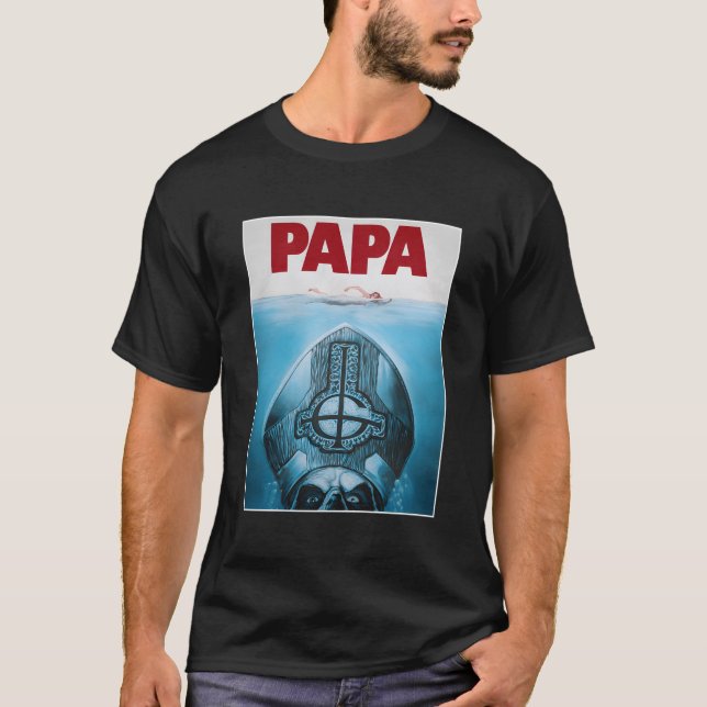 Ghost Â€"Papa Poster T-Shirt (Vorderseite)