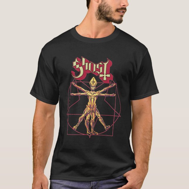 Ghost Â€"Red Popestar T-Shirt (Vorderseite)