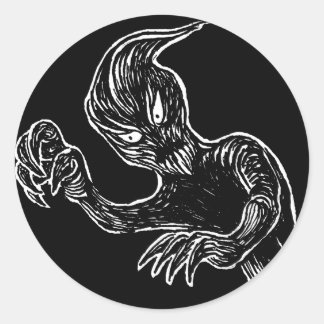 Ghost-Abzeichen-Rundsticker Runder Aufkleber