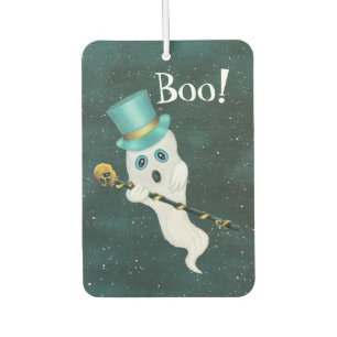Ghost Alberne Gesichter in Sky Blue Top Hat Skull Autolufterfrischer