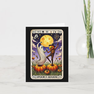 Ghost and Skelettanz Sonnenlicht Halloween Tarot C Karte