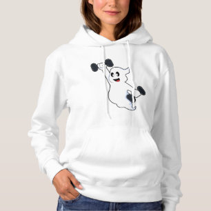 Ghost at Kraft Training mit Dumbells Hoodie