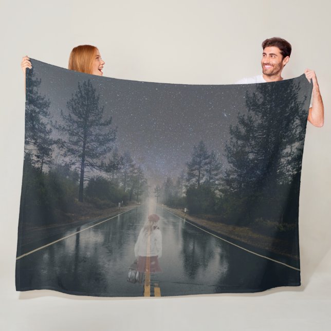 GHOST AUF DER STRASSE FLEECEDECKE (Beispiel)