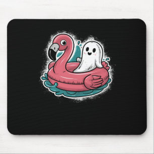 Ghost auf einem Pool Funny Spookoky Sommer Summerw Mousepad