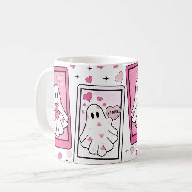 Ghost Bae Tasse – Süße gruselige Kaffeetasse (Vorderseite Links)