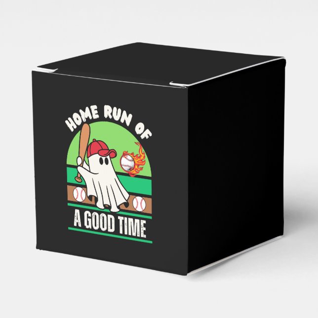 Ghost Baseball Player Halloween Geschenkschachtel (Vorderseite)