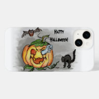 Ghost, Bat und Katze, glücklich Halloween!