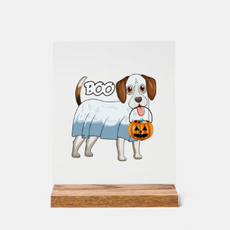 Ghost Beagle Halloween Dog Acrylschild