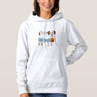 Ghost Beagle Halloween Dog Hoodie