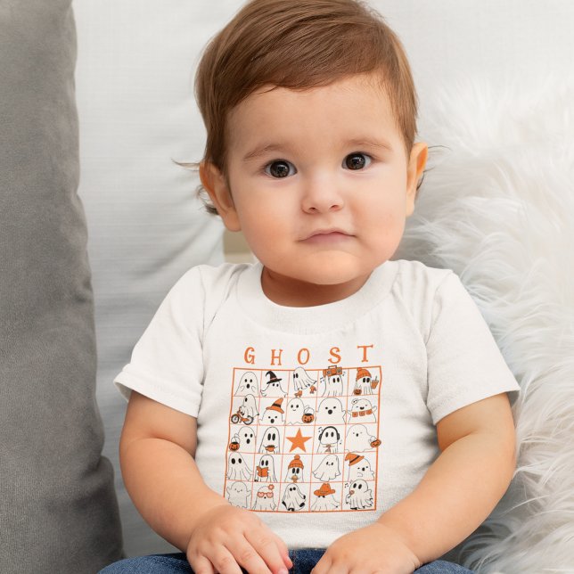 Ghost Bingo Baby Strampler (This item is for display purposes only to illustrate the design element. )