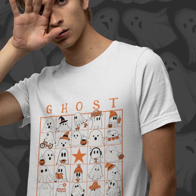 Ghost Bingo T-Shirt (This item is for display purposes only to illustrate the design element. )