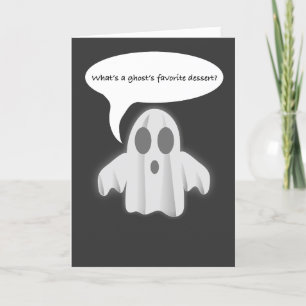 Ghost Birthday Card, Whimsical Ghost Karte