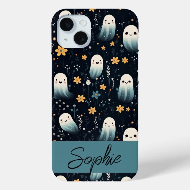 Ghost-Blume Case-Mate iPhone Hülle (Rückseite)