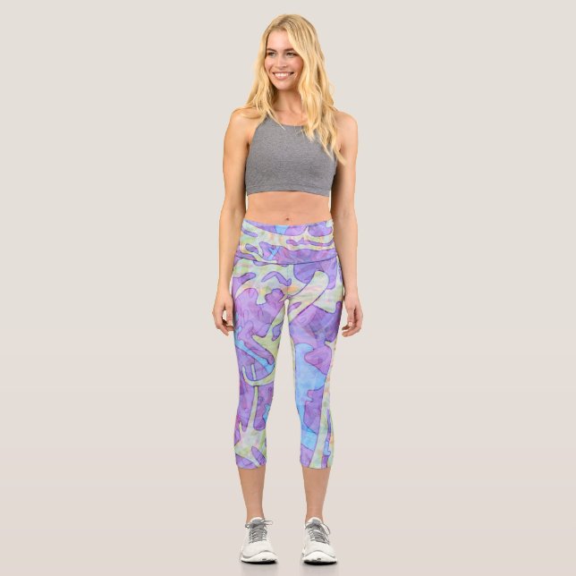 Ghost Bones Capri Leggings (Vorderseite)