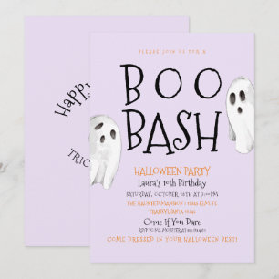 Ghost, Boo Bash Halloween Einladung