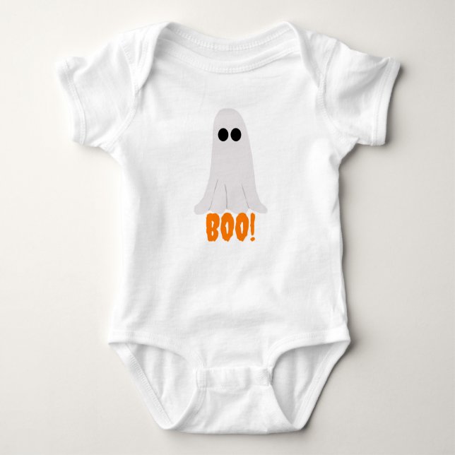 Ghost Boo Bodysuit Baby Strampler (Vorderseite)