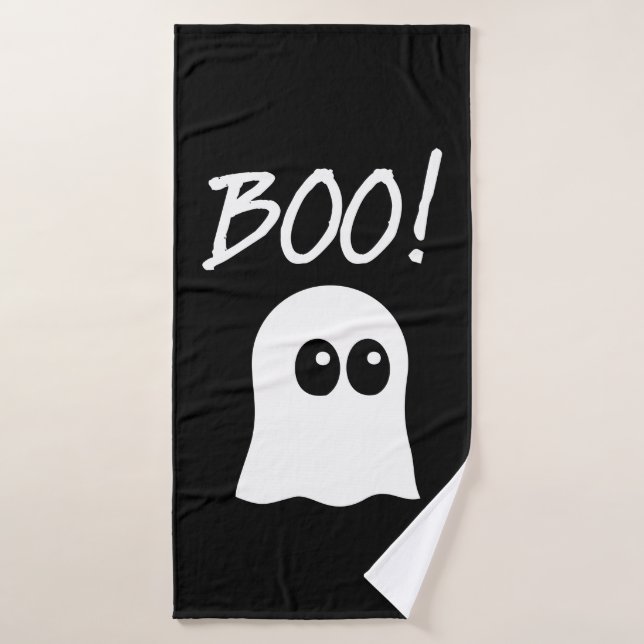 Ghost Boo, cute ghost design Badehandtuch (Badehandtuch)