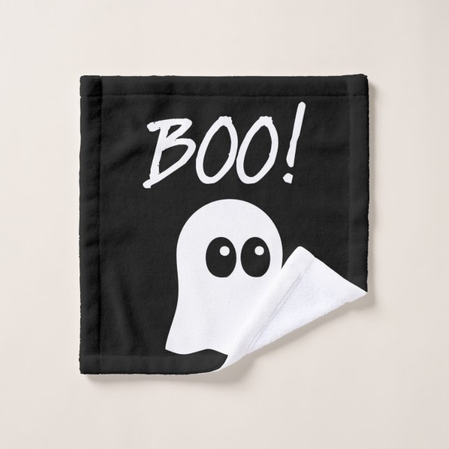 Ghost Boo, cute ghost design Waschlappen (Waschlappen)