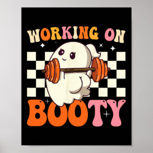 Ghost Boo Gym Lover Halloween arbeitet an meinem H Poster
