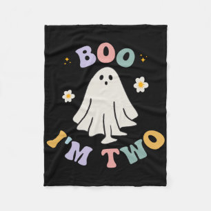 Ghost Boo I'm Two Yr 2. Geburtstag Kinder Hallowee Fleecedecke