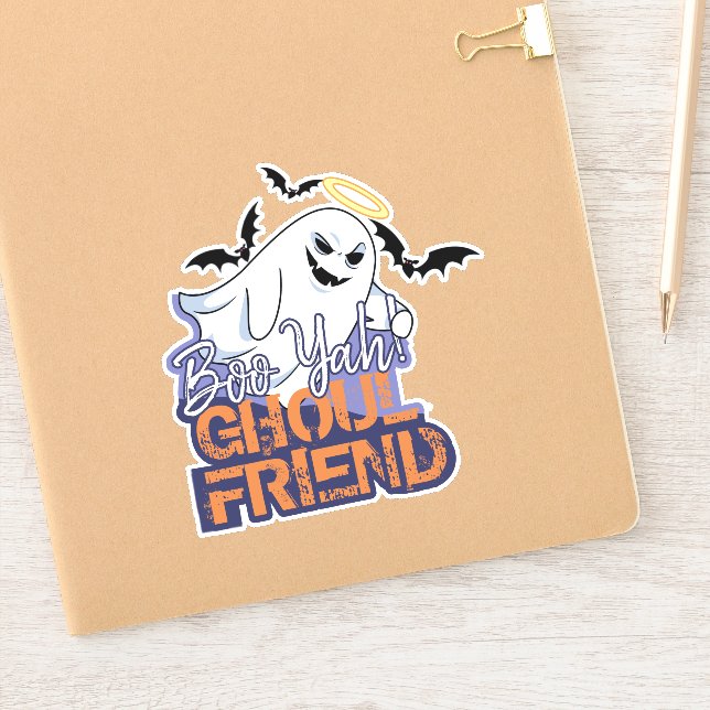 Ghost Boo Yah Ghoul Friend ID847 Sticker (Notizbuch)