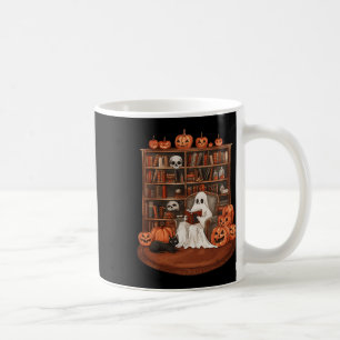 Ghost Book Reading Lehrer Halloween Librarian Boo Kaffeetasse