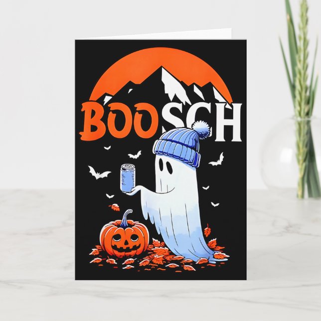 Ghost Boosch Beer Halloween  Karte (Vorderseite)