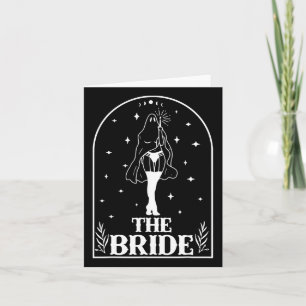 Ghost Bride Coven Gothic Halloween Wedding Bachelo Karte
