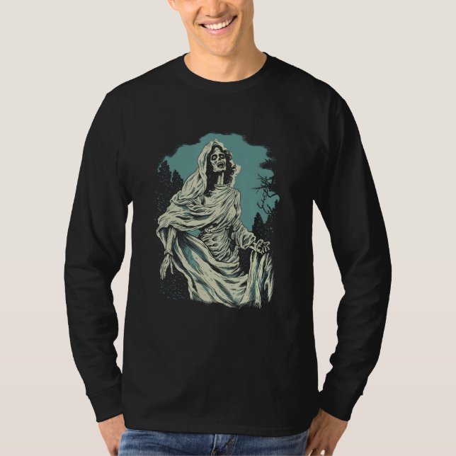 Ghost Bride La Llorona by Haunted Horror Halloween T-Shirt (Vorderseite)