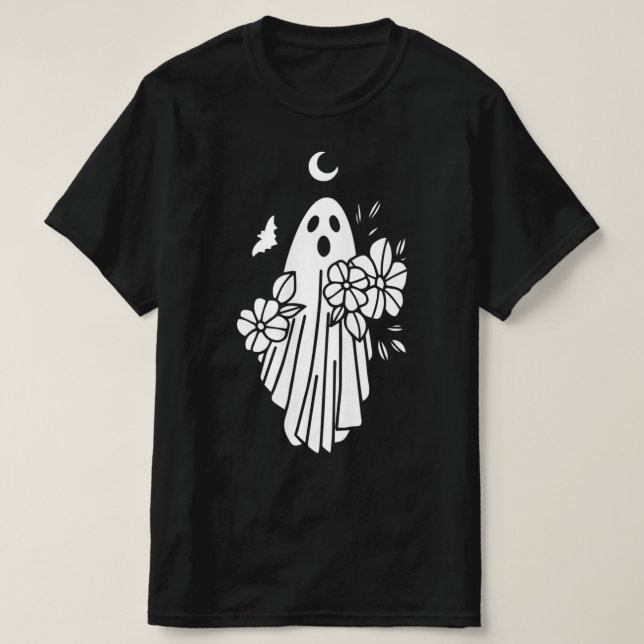 Ghost Bride Lazy Halloween Kostüm Spaß Geist Ghou T-Shirt (Design vorne)