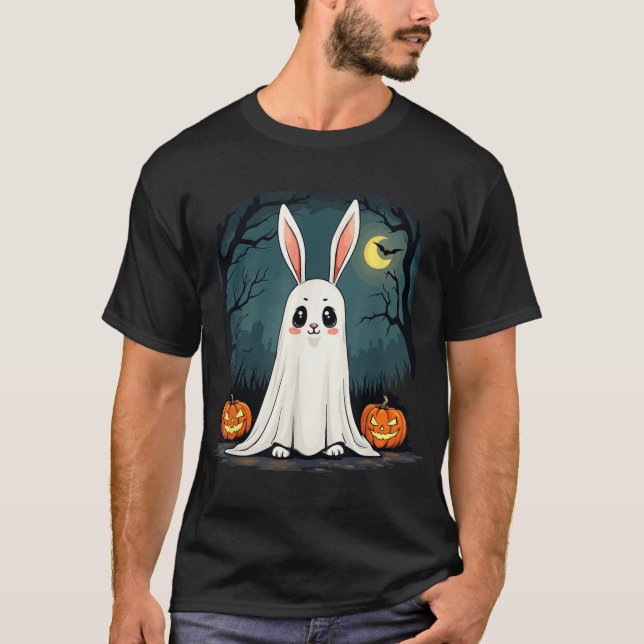 Ghost Bunny Halloween Boohop Ghost Bunny T-Shirt (Vorderseite)