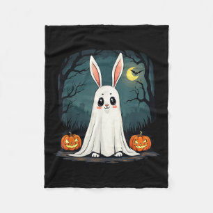 Ghost Bunny Halloween T-Shirt Boohop! Niedlich Gho Fleecedecke
