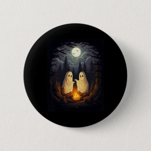 Ghost Camping Campfire Gotische Halloween Männer F Button