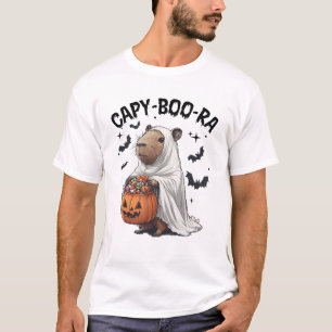 Ghost Capybara und Pumpkin Funny Halloween Kinder T-Shirt