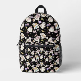 Ghost-Cartoon-Design Bedruckter Rucksack