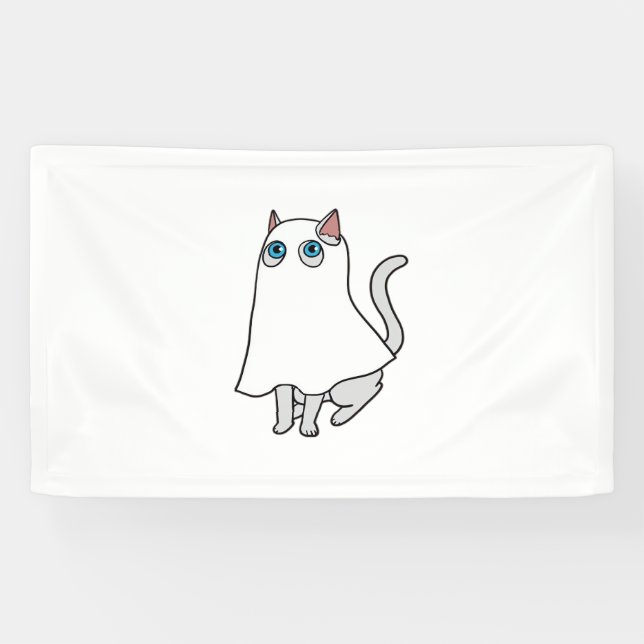 Ghost Cat Classic T - Shirt_1 Banner (Horizontal)