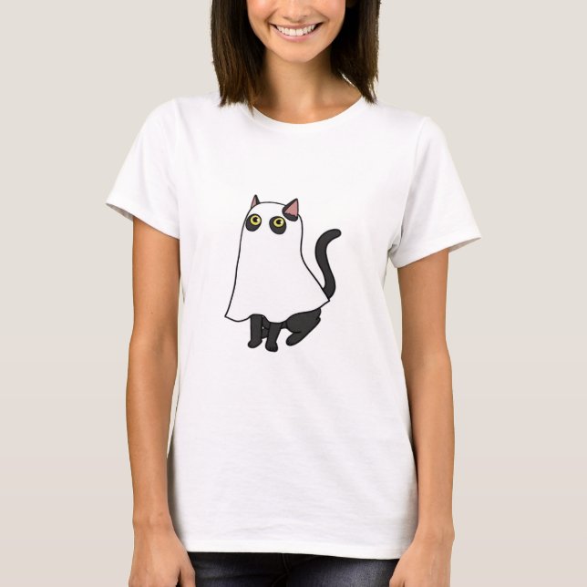 Ghost Cat Classic T - Shirt_2 T-Shirt (Vorderseite)