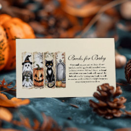 Ghost Cat Gothic Halloween Diapper Raffle Begleitkarte