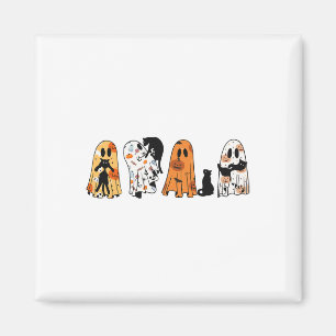 Ghost Cat Halloween Ghost Black Cat Spooky Jahresz Magnet
