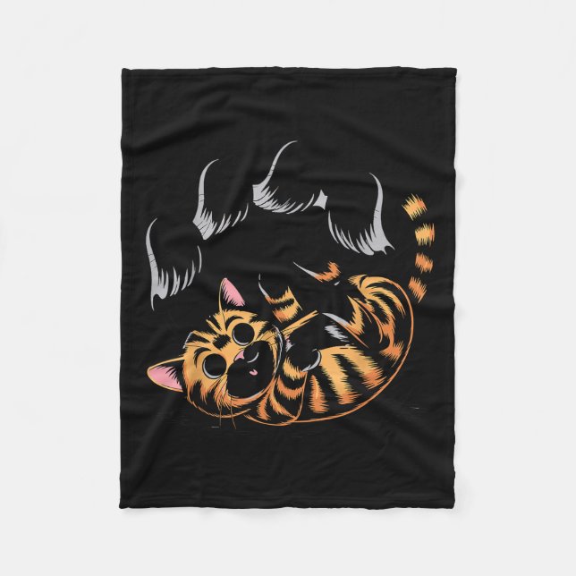 Ghost Cat Meme Funny Halloween Soky Kitty  Fleecedecke (Vorderseite)