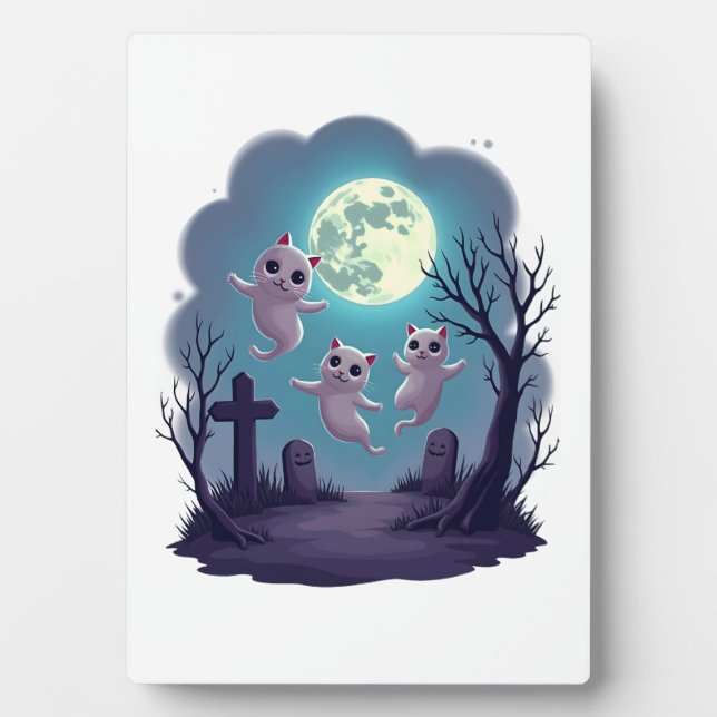 Ghost Cat Parade Fotoplatte (Vorderseite)