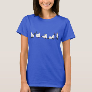 Ghost Cat Parade - Niedliche Halloween Katzen in K T-Shirt