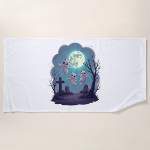 Ghost Cat Parade Strandtuch